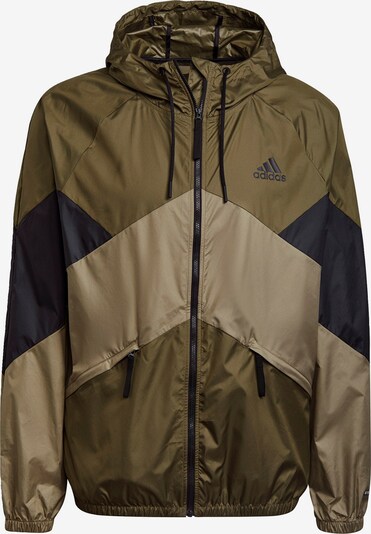 khaki / olíva / fekete ADIDAS PERFORMANCE Kültéri kabátok, Termék nézet