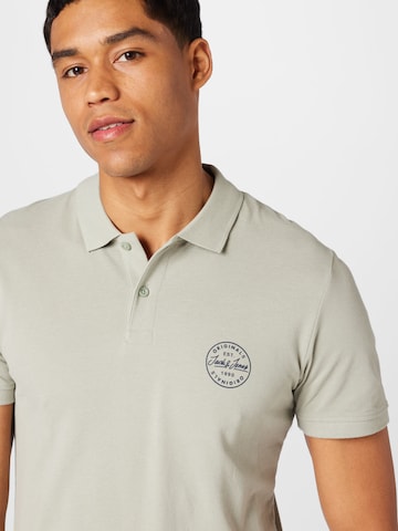 JACK & JONES Poloshirt 'SHARK' in Grau