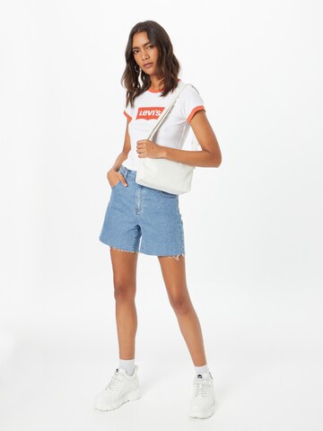 LEVI'S ® Футболка 'Graphic Ringer Mini Tee' в Белый