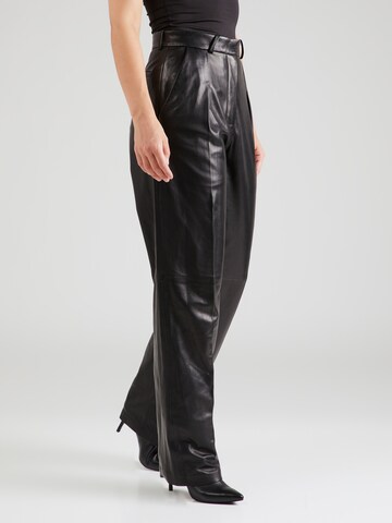 Loosefit Pantalon à plis 'EVELI' IRO en noir : devant