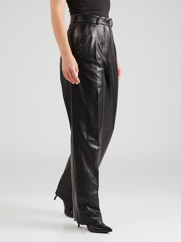 IRO Loosefit Pantalon 'EVELI' in Zwart: voorkant