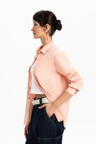 UNIQVIBE Bluse in Orange