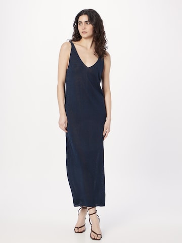 JAN 'N JUNE Úpletové šaty 'KASILDA' – modrá: přední strana