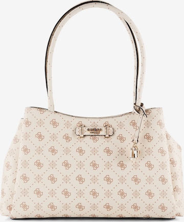 GUESS Schultertasche 'Carrie' in Beige: Vorderseite