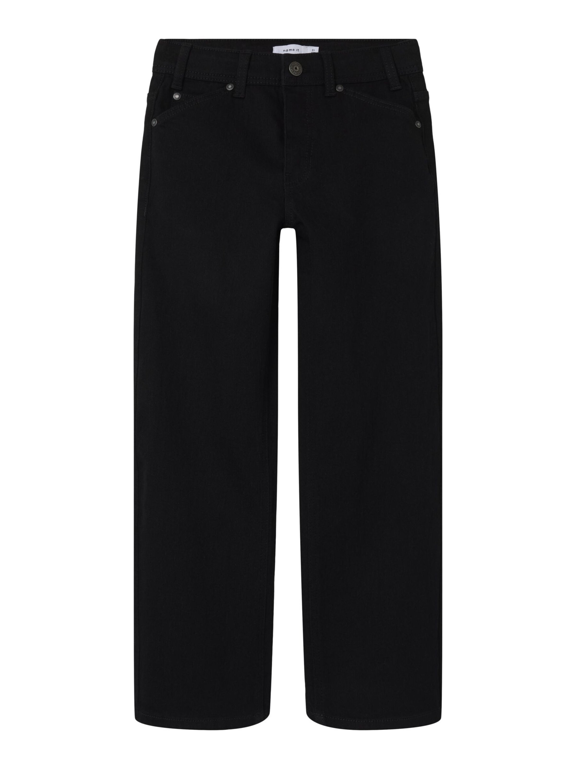 NAME IT Regular Jeans in Zwart: voorkant