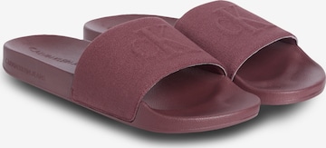 Mule Calvin Klein Jeans en rouge : devant