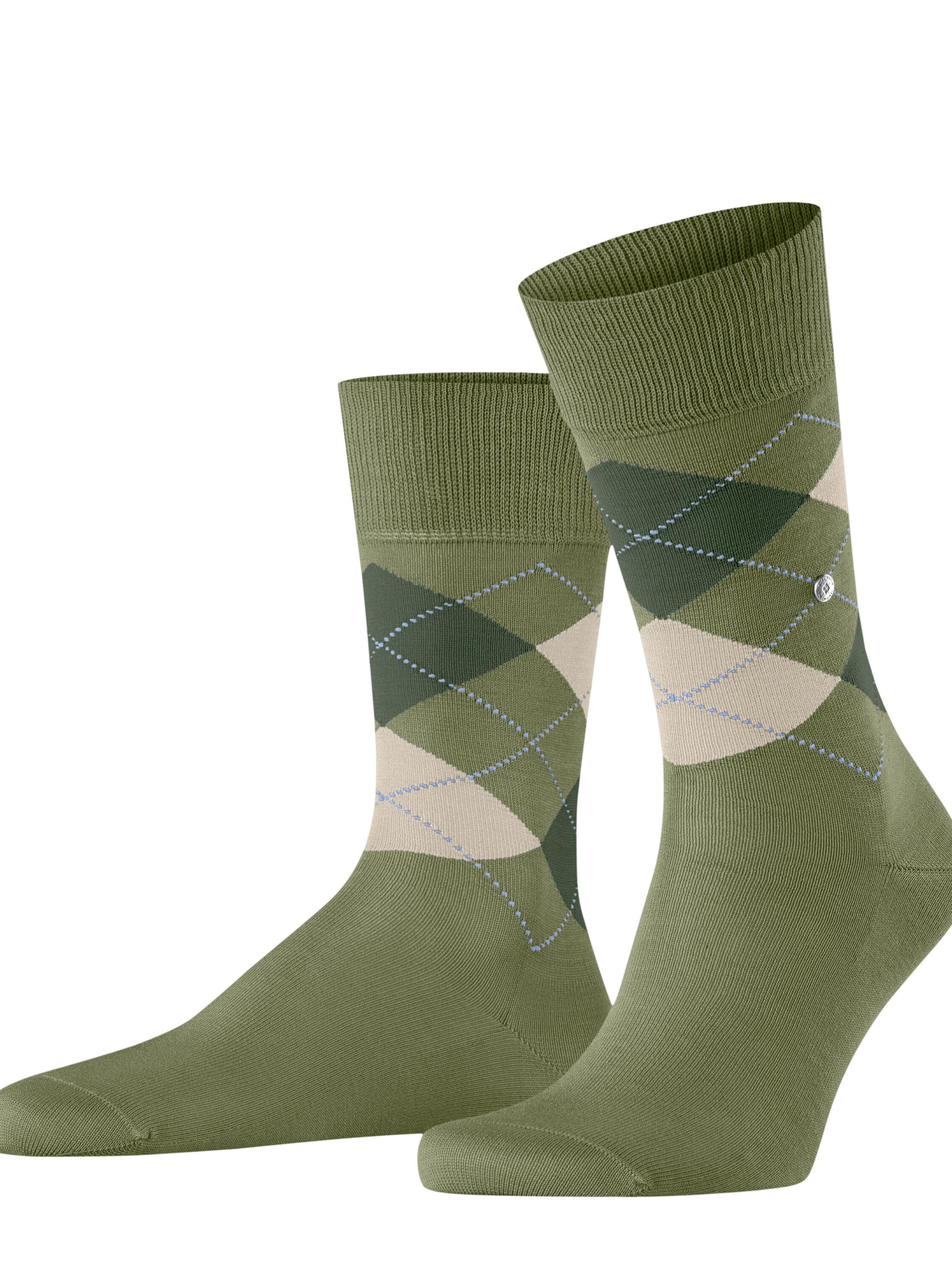 BURLINGTON Socks 'Manchester' in Green: front