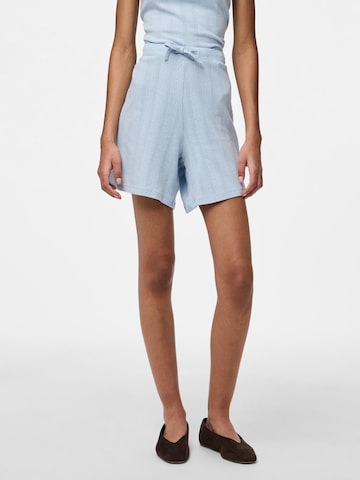 PIECES Regular Broek in Blauw: voorkant