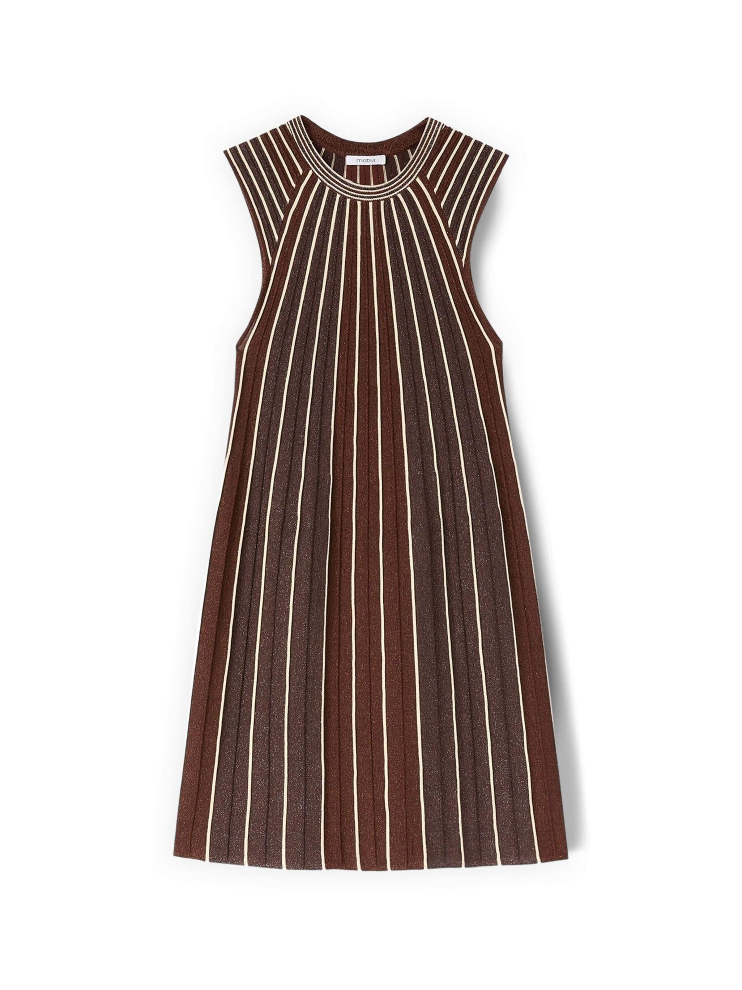 MOTIVI Dress in Brown: front