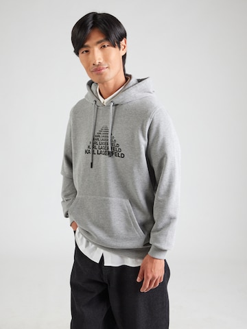 pilka Karl Lagerfeld Megztinis be užsegimo: priekis