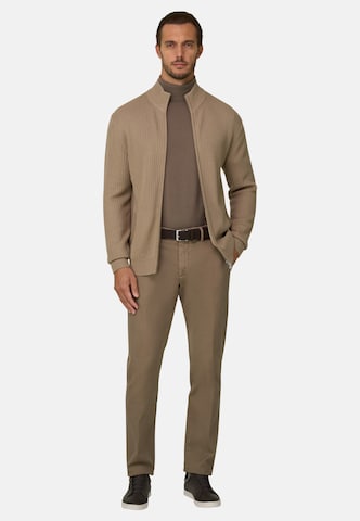 Boggi Milano Gebreid vest in Beige: voorkant