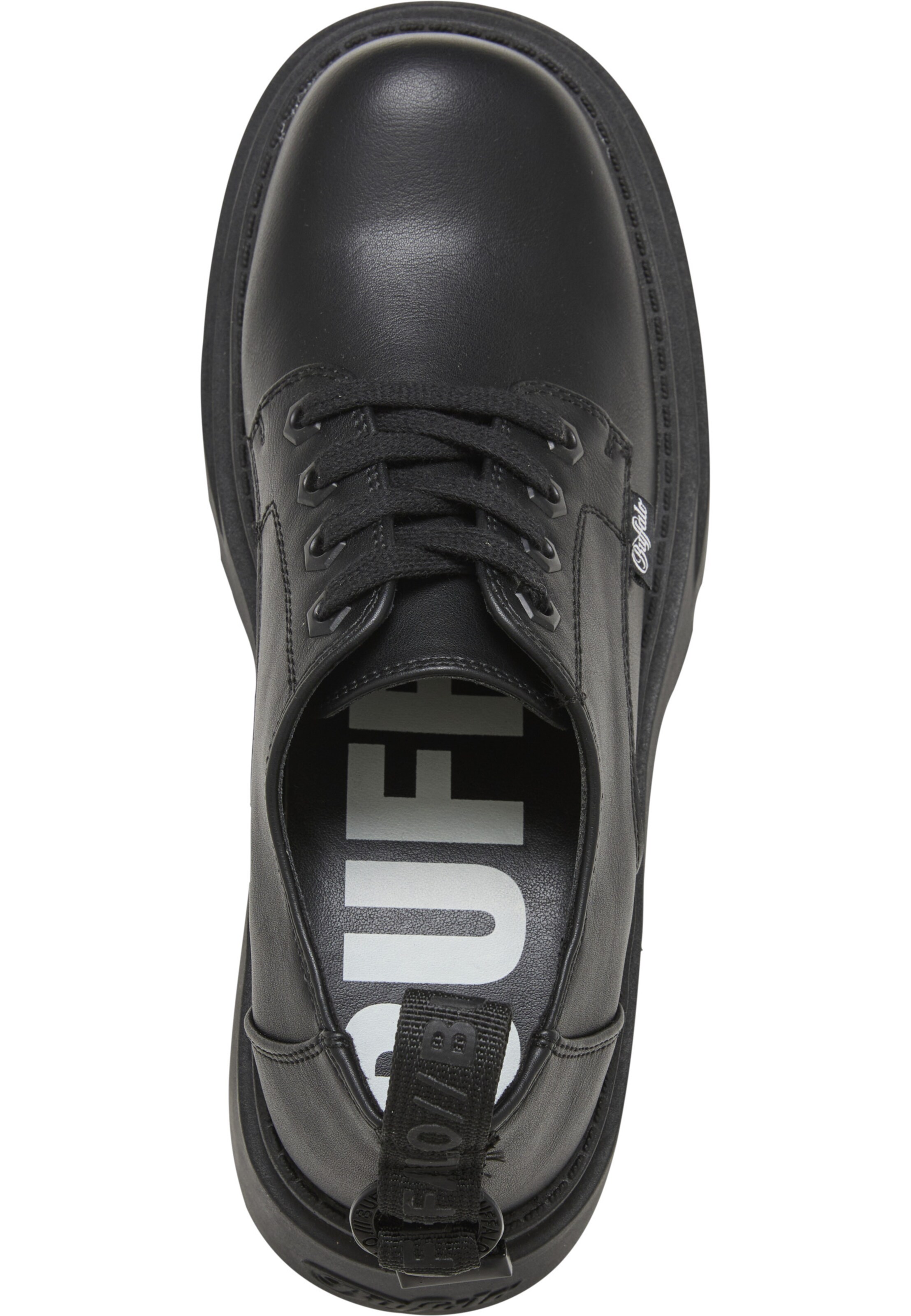 BUFFALO - Sapato com atacadores 'NAPPA' em preto