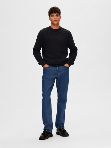 Pull-over 'SLHRYAN' SELECTED en noir