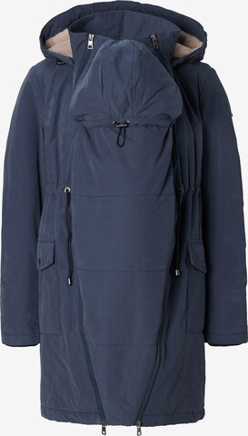 Esprit Maternity Between-Seasons Parka in Blue