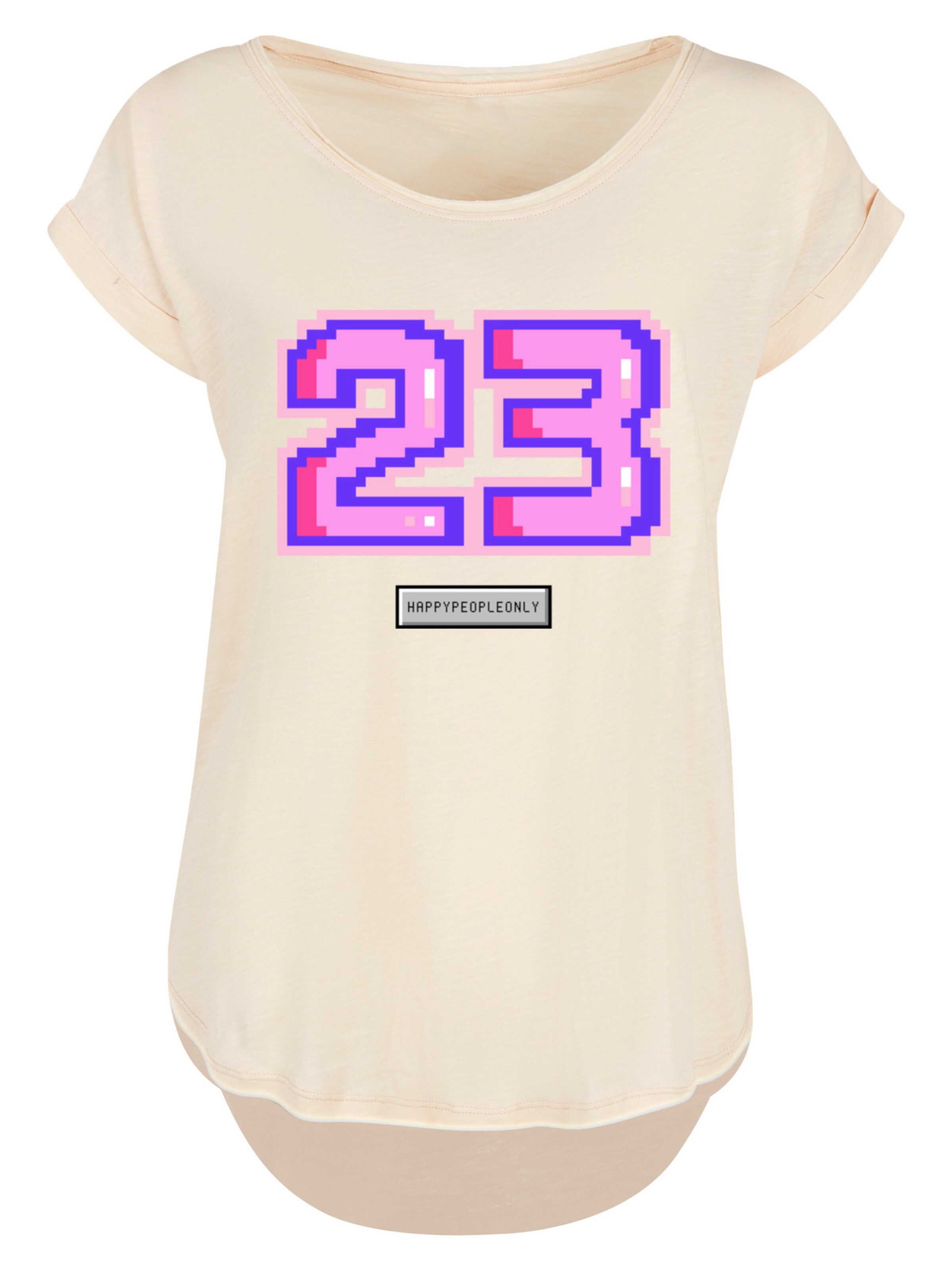 T-shirt 'Pixel' F4NT4STIC en beige : devant