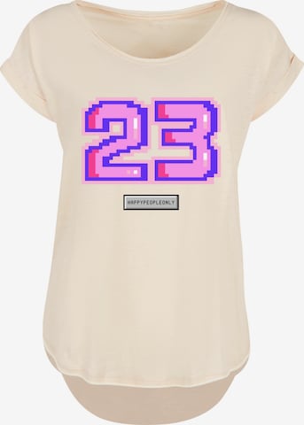 T-shirt 'Pixel' F4NT4STIC en beige : devant