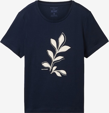 T-shirt TOM TAILOR en bleu : devant