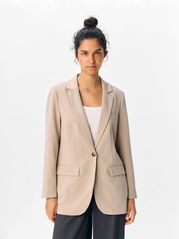 Blazer di OBJECT in beige: frontale