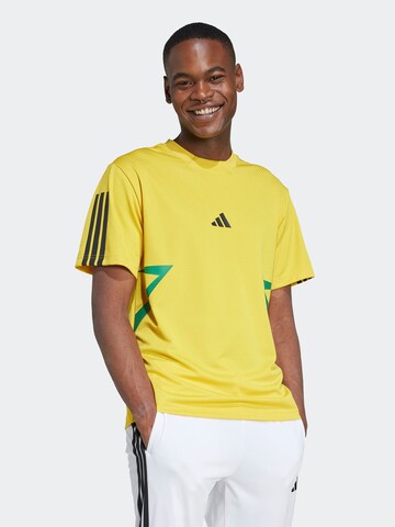 ADIDAS SPORTSWEAR Функционална тениска 'TIRO' в жълто: отпред