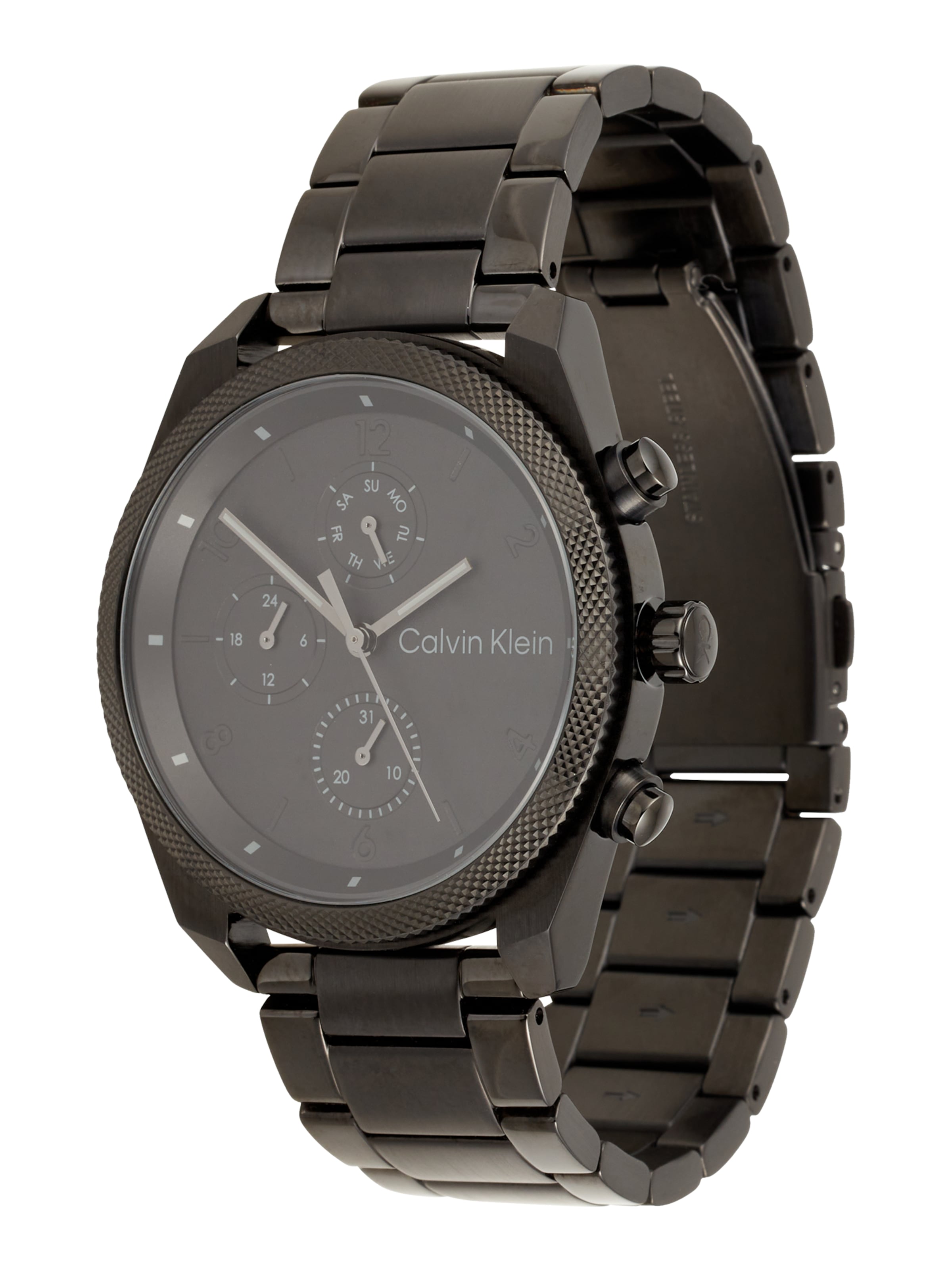 Calvin Klein Аналоговые часы в Черный: спереди