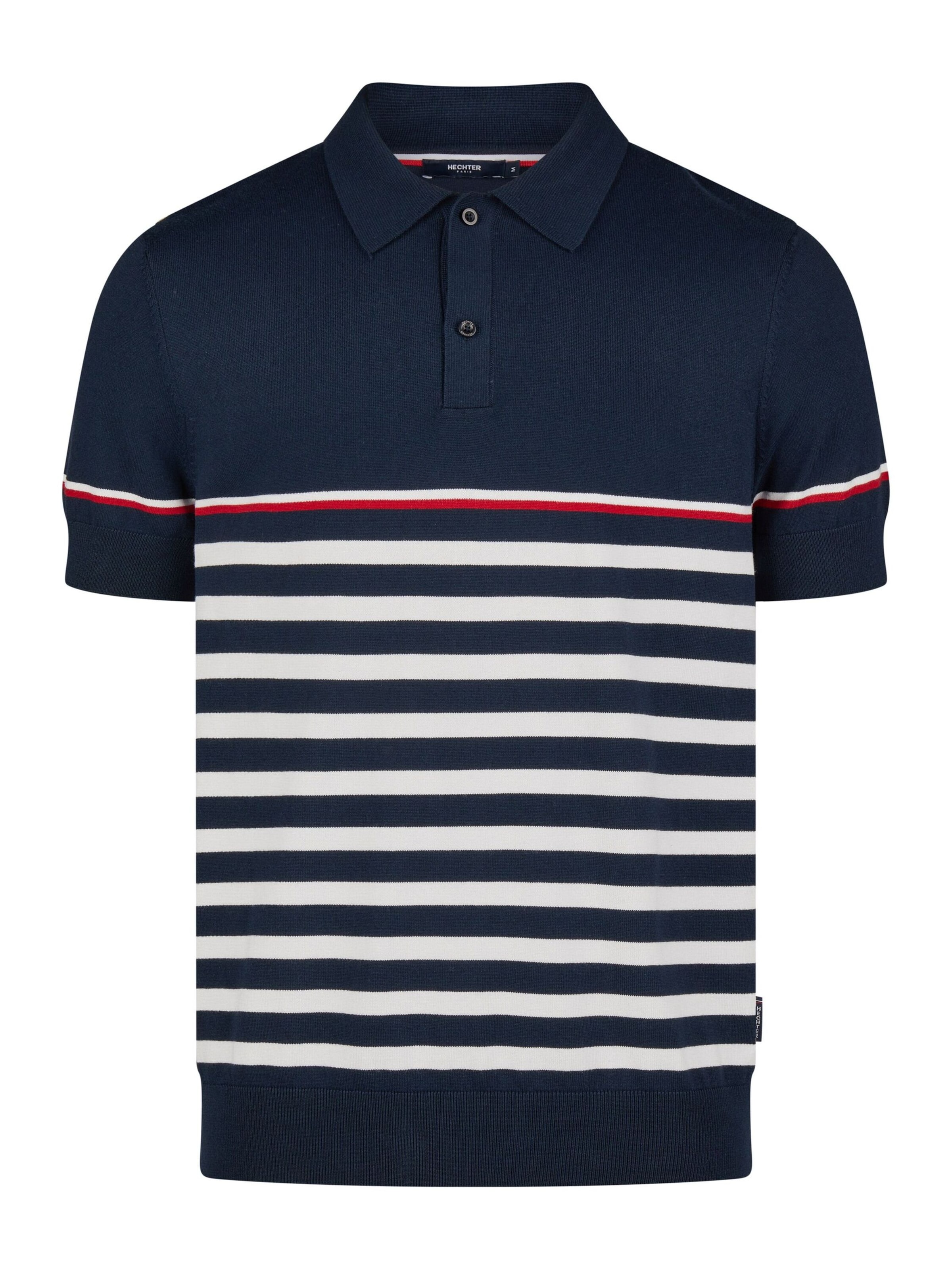 T-Shirt HECHTER PARIS en bleu : devant