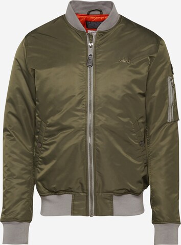 Schott NYC Between-Season Jacket 'Airforce' in Green: front