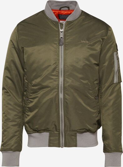 Schott NYC Veste mi-saison 'Airforce' en gris / olive / noir, Vue avec produit