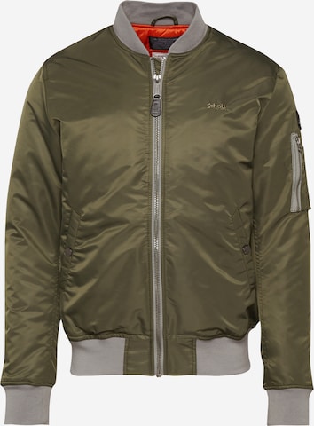 Veste mi-saison 'Airforce' Schott NYC en vert : devant