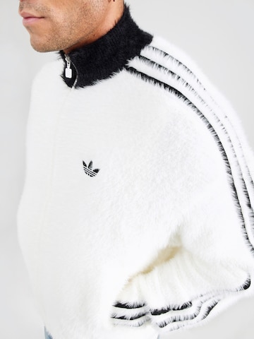Geacă tricotată de la ADIDAS ORIGINALS pe alb