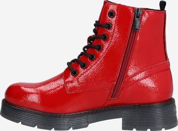 Bottines à lacets TOM TAILOR en rouge