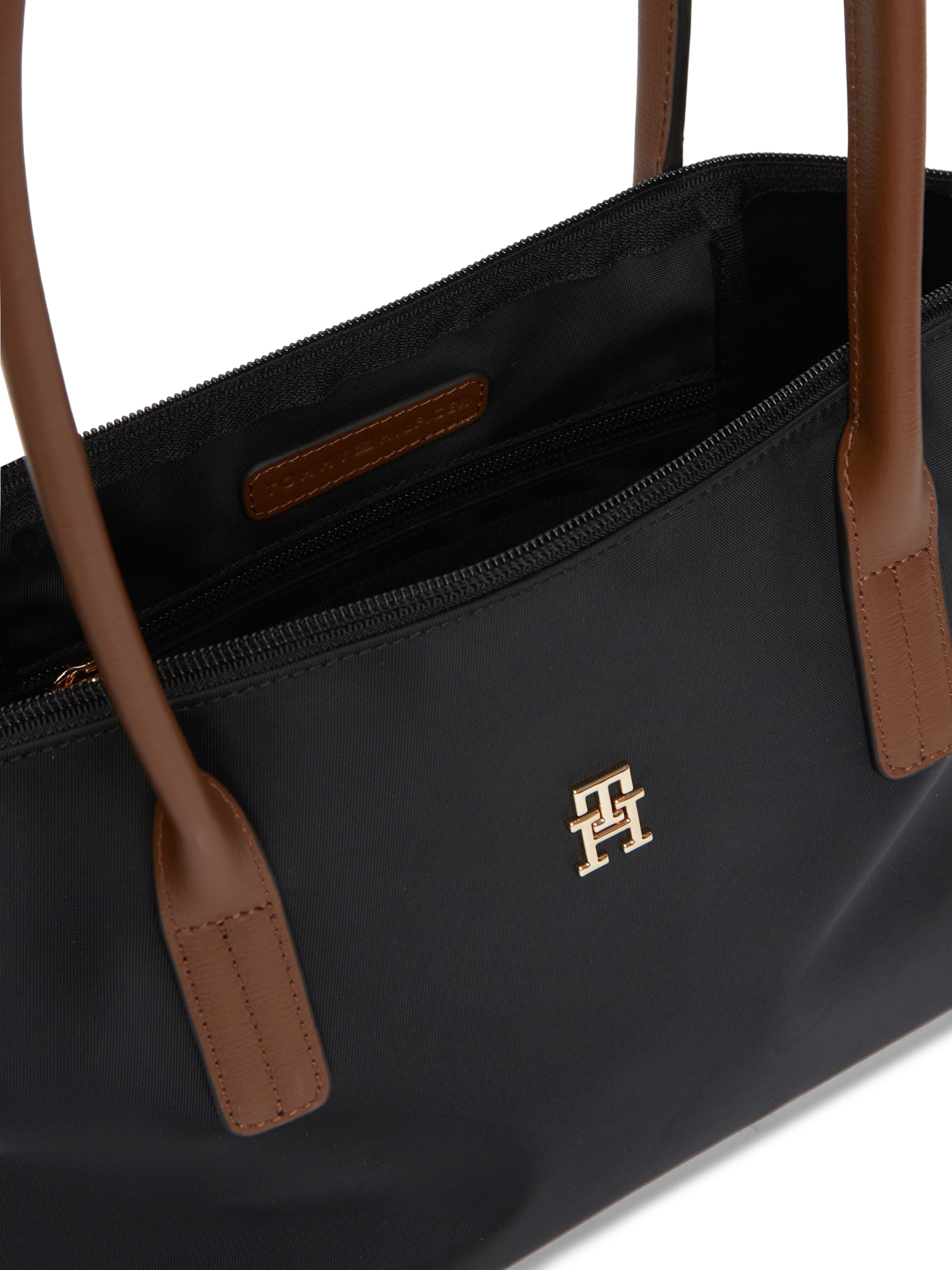 TOMMY HILFIGER Schoudertas 'Popette' in Zwart