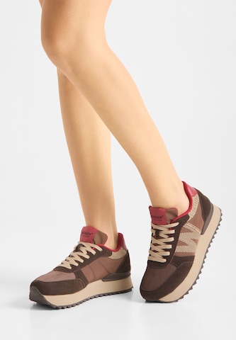 Baskets basses ' Ronja' WODEN en marron : devant