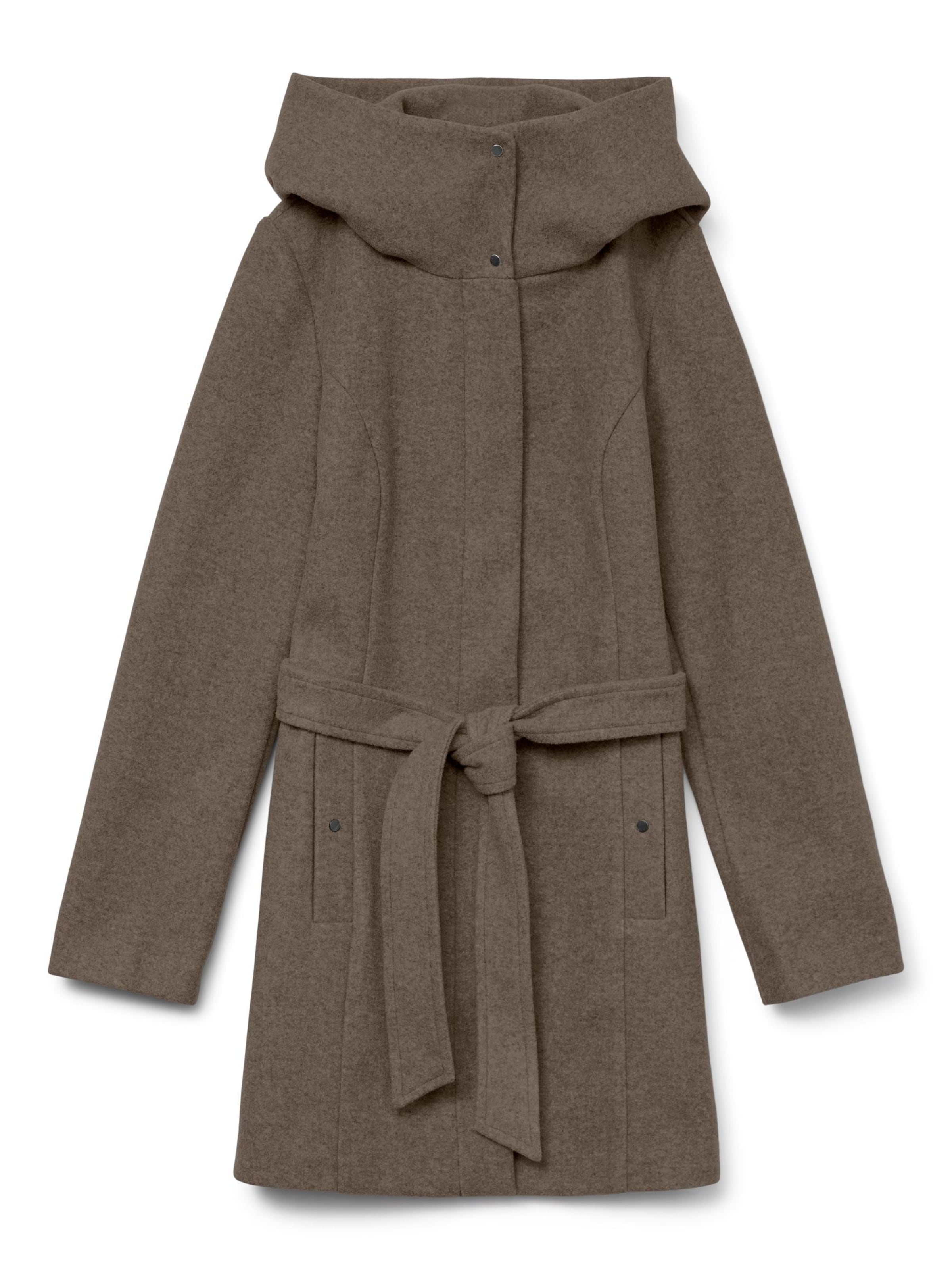 VERO MODA Overgangsfrakke i brun: forside