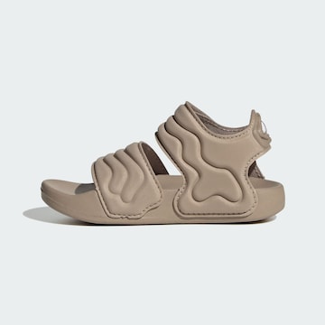 ADIDAS SPORTSWEAR Open schoenen 'ADILETTE' in Bruin