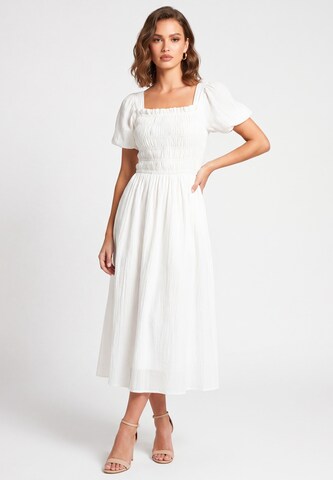 faina Jurk in Beige: voorkant