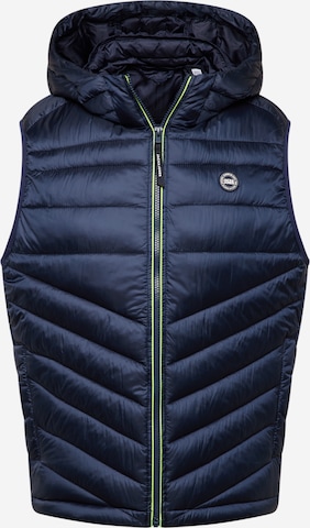 JACK & JONES Bodywarmer 'HERO' in Blauw: voorkant