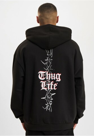 Thug Life Sweatshirt 'Atmosphere' in Zwart