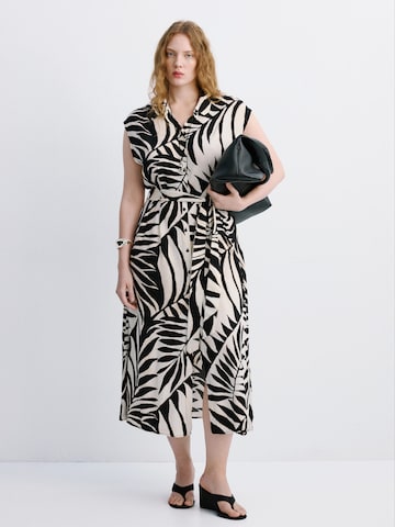 Rochie tip bluză 'Apple' de la MANGO pe negru: față