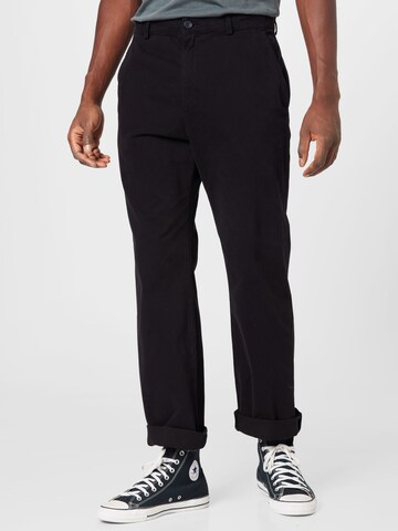 HOPE Regular Chino trousers in Black: front