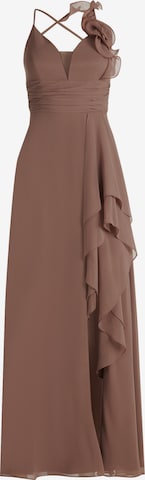 Vera Mont Avondjurk in Beige: voorkant