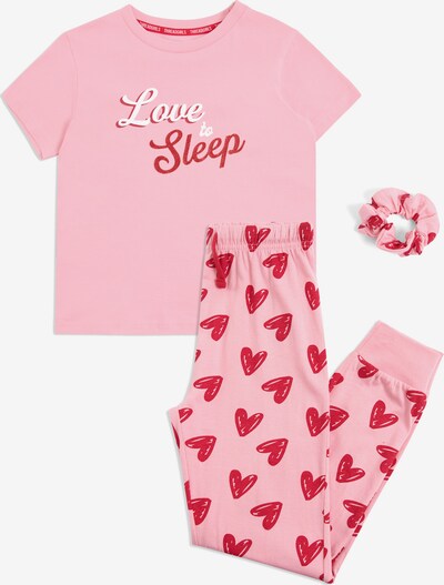 Threadgirls Set 'Doodle' in rosa / rot / weiß, Produktansicht