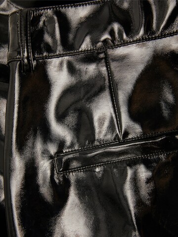 JJXX Normální Kalhoty se sklady v pase 'Catie' – černá
