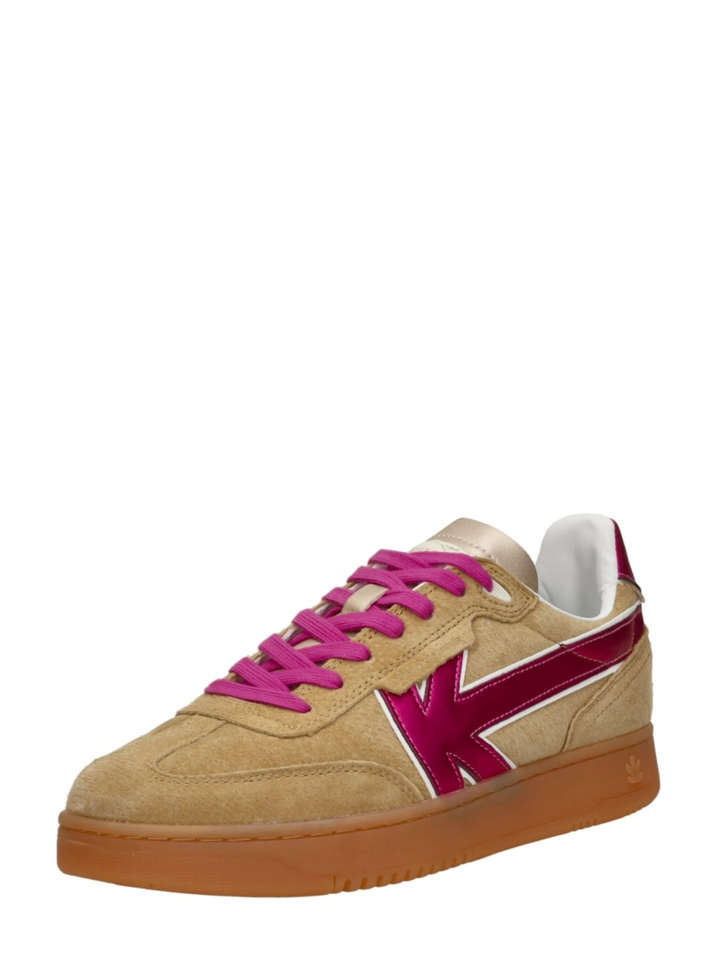 Baskets basses 'Boston V' Kaotiko en beige : devant