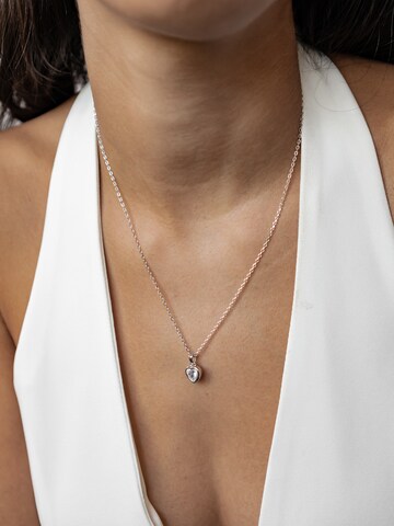 Hey Happiness Kette 'Crystal Love' in Silber