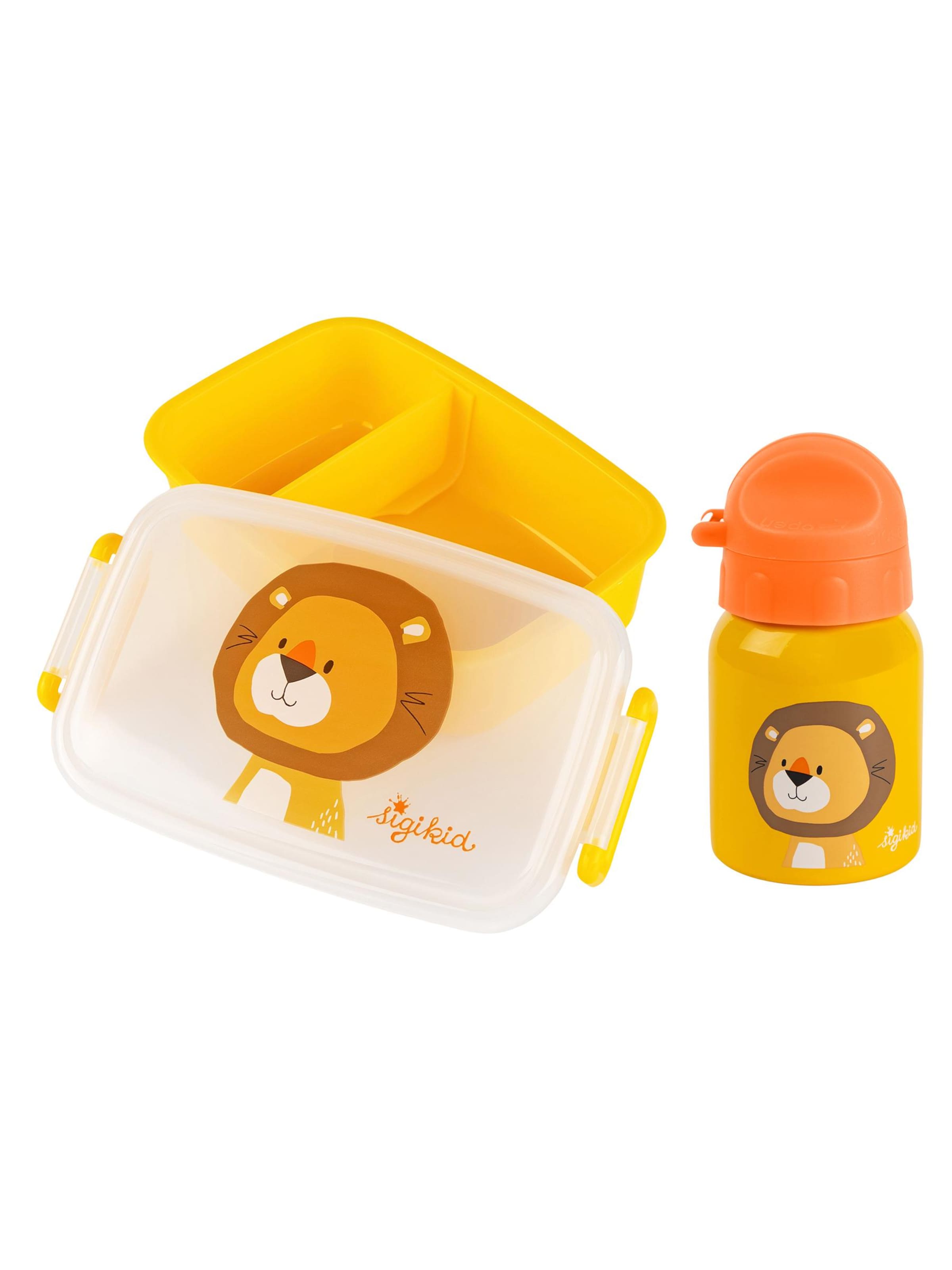 SIGIKID Trinkflasche 'Kindergarten-Set'‌‌‌‌‌‌‌ in Gelb: Vorderseite