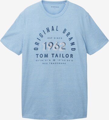 T-Shirt TOM TAILOR en bleu : devant