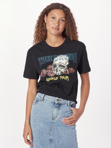 True Religion T-shirt 'CHRYSTAL' i svart: framsida