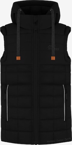 normani Vest 'Larvik' in Black: front