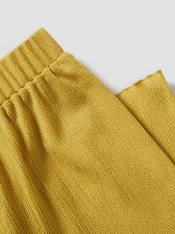 Wide Leg Pantalon MANGO en jaune