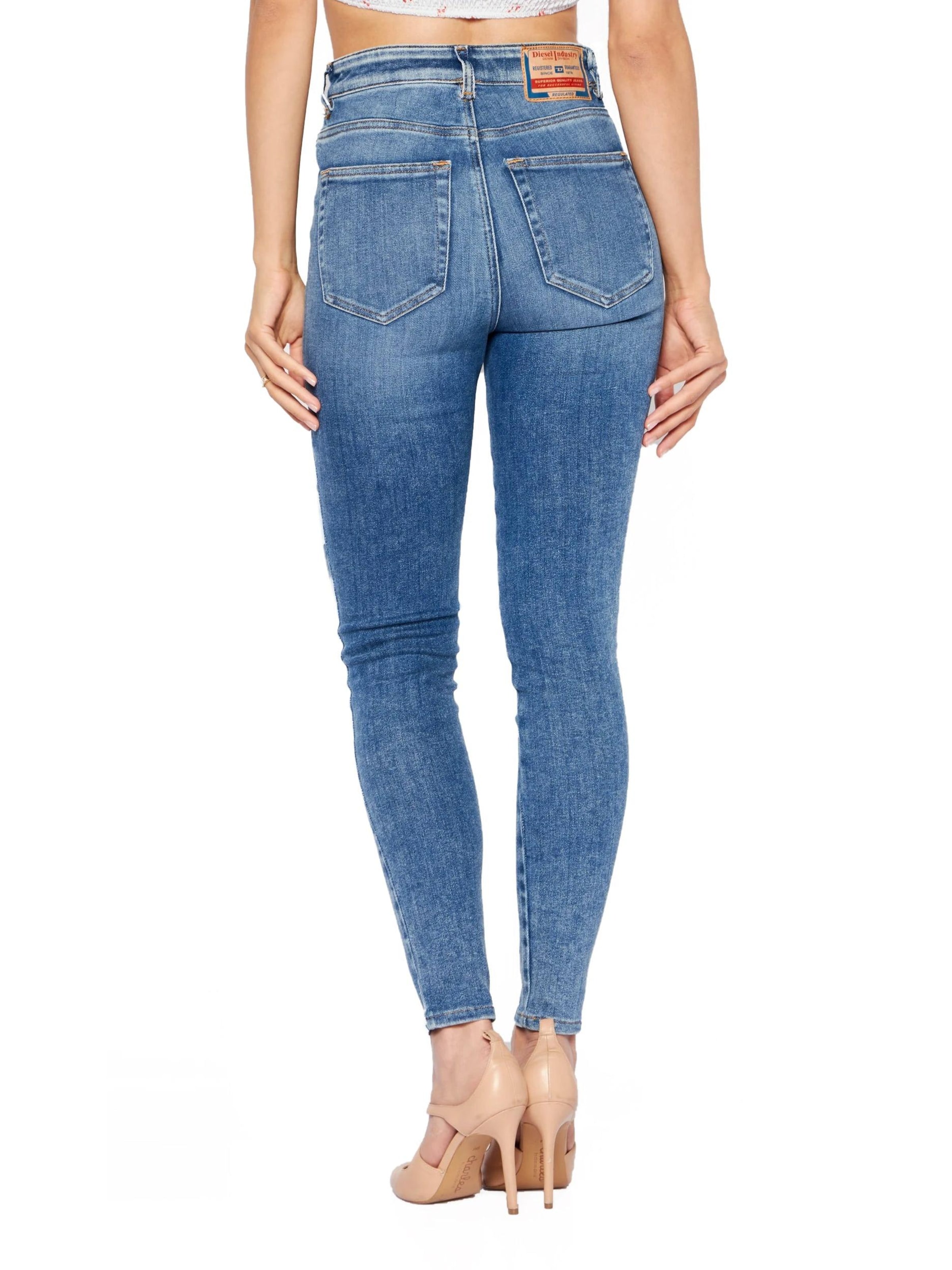 DIESEL Skinny Jeans '1984 SLANDY-HIGH'‌‌‌‌‌‌ in Blau